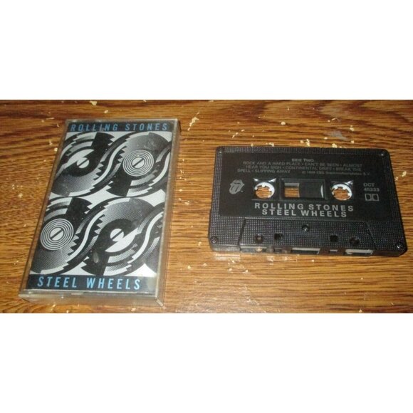 The Rolling Stones - Steel Wheels on cassette ( 1989, CBS Records) - Picture 1 of 4
